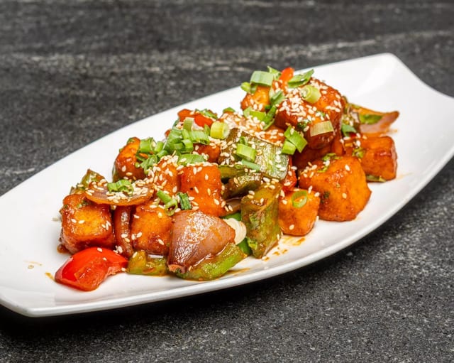 Tangra Chilli Paneer.