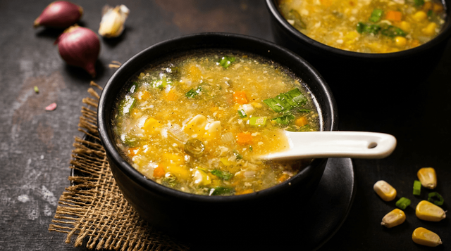 Chin Chin Corn Soup.