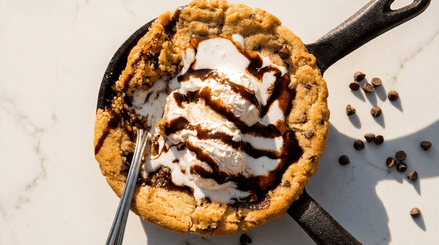 Chocolate Cookie with Ice Cream.