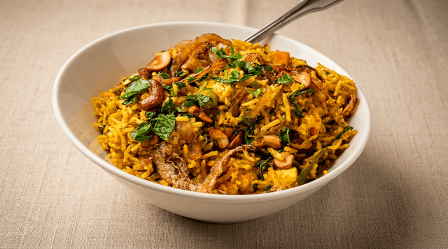 Awadhi Dum Murgh Biryani.