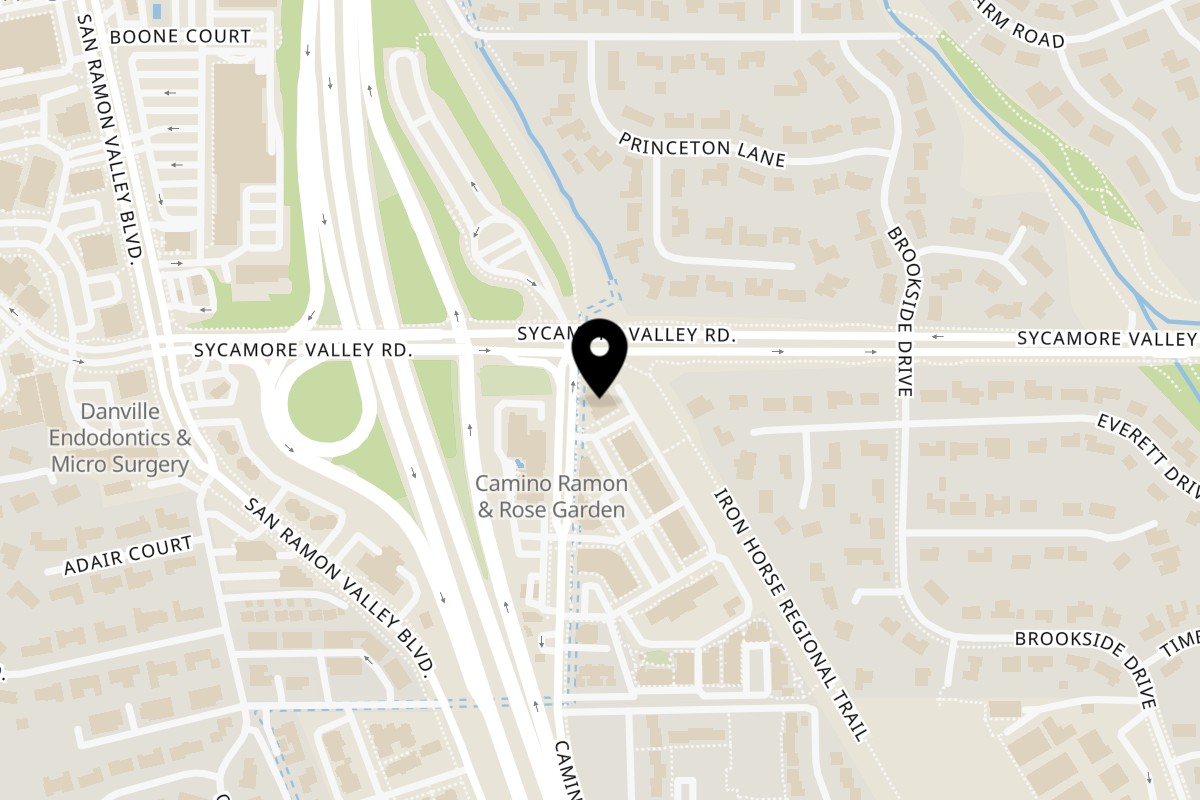 Map showing the location of The Yellow Chilli on 710 Camino Ramon in Danville